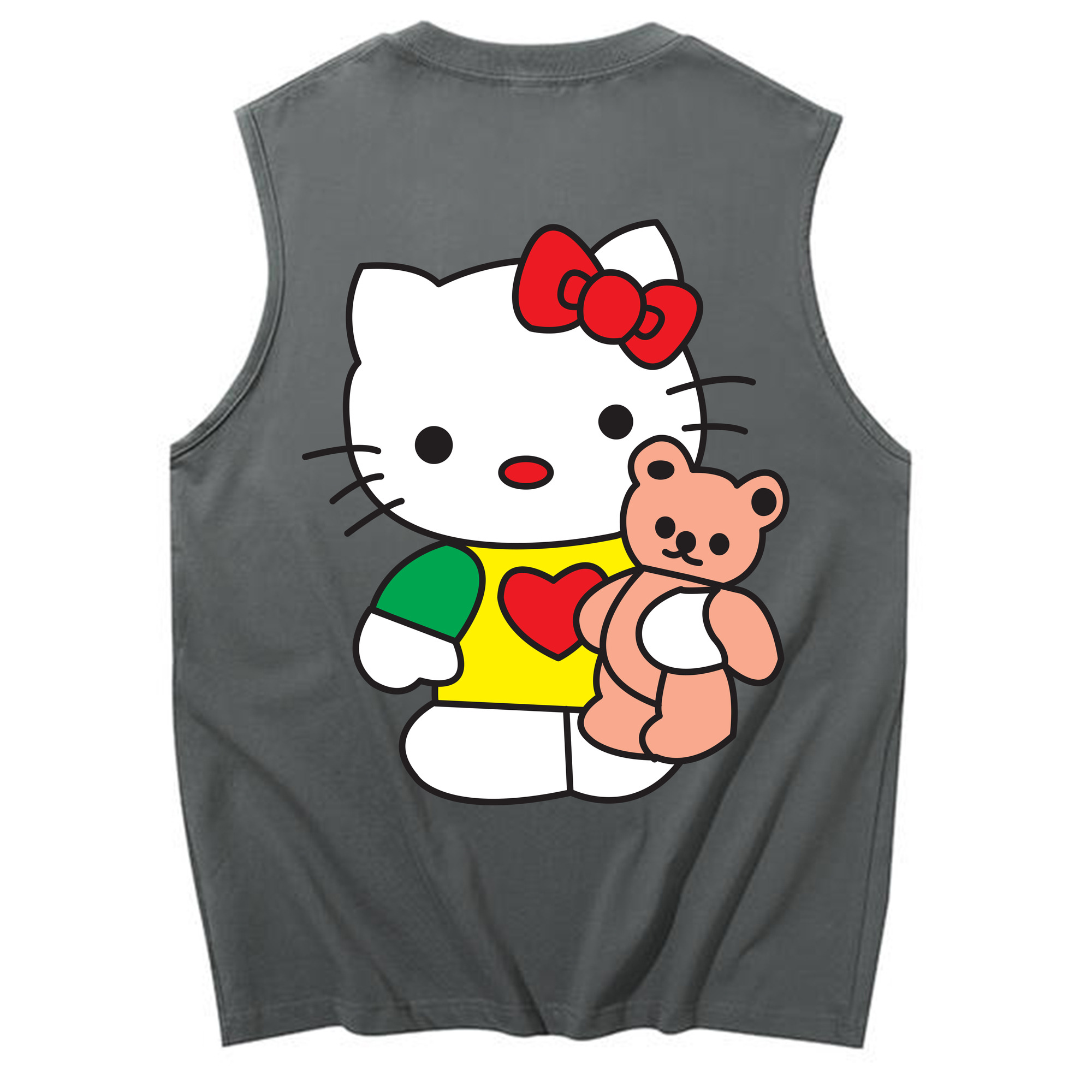 （画像用） Hello Kitty ハローキティ コットン100％タンクトップ（背面プリント）